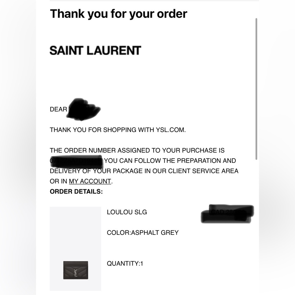 New YSL card holder - Picture 6 of 6